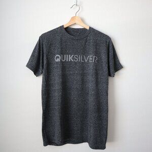 Quicksilver Heather Gray Graphic Tee | S